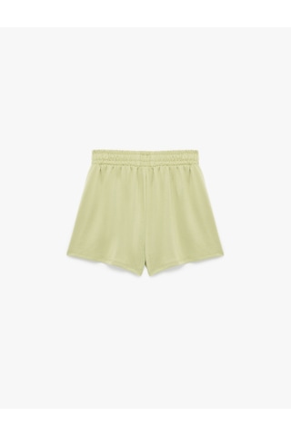 Koton Rahat Kalıp Beli Lastikli Modal Kumaş Mini Spor Şort Yeşil 6sak40414nk