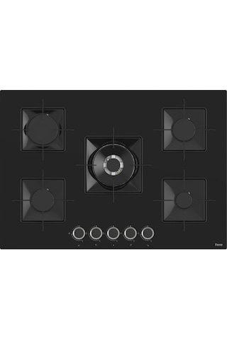 Ferre Flowart Serisi Siyah Ankastre Set SS035 - QBL63CS - D063