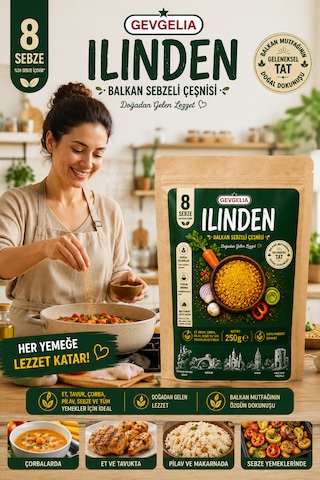 Gevgelıa Ilınden Balkan Sebze Çeşnisi 250 Gram %20 Hediyeli