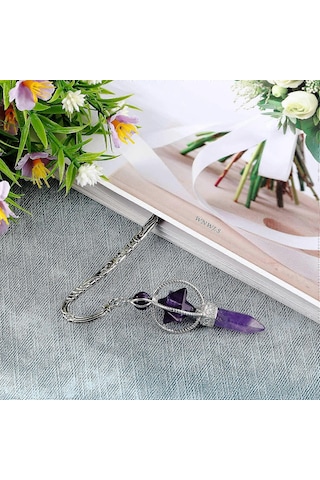 Gümüş Metal Kitap Ayraçları, Altıgen Uçlu