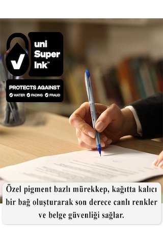 Mavi Pilot Kalem Ub-205 Vision Elite 0.5mm 5 Adet Uniball Pilot Kalem 0.5 Mm Roller Uçlu Pilot Kalem İnce Uçlu Likit Mavi