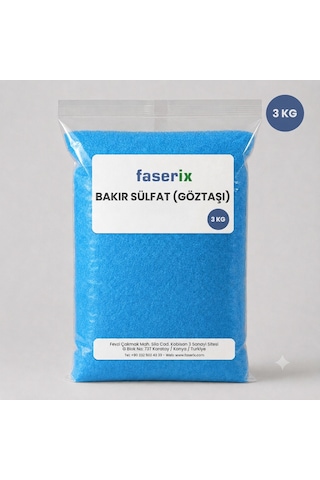 Bakır Sülfat Göz Taşı 1. Kalite-3 Kg