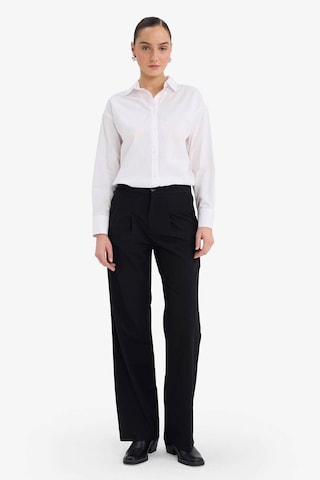Defacto Wide Leg Çift Cepli Yüksek Bel Geniş Paça Pantolon G3822ax25aubk81 Siyah-bk81