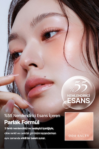Hafif Yapılı, Ciltle Bütünleşen Parlak Bitişli Likit Allık Muzıgae Mansıon Objet Blush 004 Salty 18988736