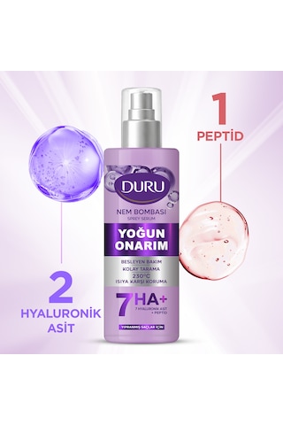 Nem Bombası 7 Li Hyaluronik Asit Ve Peptidli Yoğun Onarıcı Saç Bakım Spreyi 190 Ml