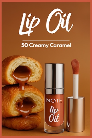 Note Cosmetique Lip Oil Nemlendirici ve Parlatıcı Dudak Bakım Yağı - 50 Creamy Caramel - Kahverengi