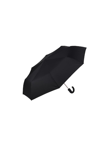Zeus&Co. Siyah J Saplı Rüzgarda Kırılmayan Tam Otomatik Şemsiye (363350533) Siyah