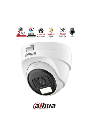 1080p Dome Kamera Hac T1a21p U Il A 0280b Gece Renkli Dahili Mikrofonlu Güvenlik Kamerası