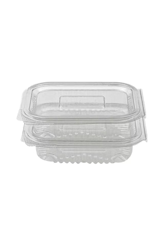 Plastik Kapaklı Kullan At Saklama Kabı Sızdırmaz Kap 150 Ml 100 Adet Şeffaf