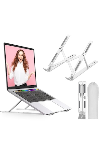 Alüminyum Alaşım Ayarlı Laptop Macbook Notebook Yükseltici Tutucu Ayaklık