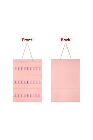 Büyük Kapasiteli Kafa Bandı Tutucu Asılı Duvar Saç Aksesuarları Kadın Kızlar Için Standı Pembe