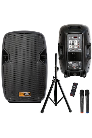 Hs-1500a Mikrofonlu Taşınabilir Portatif Ses Sistemi 12" 1500w