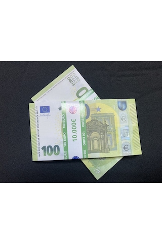 Aykar Yeni 100 Adet 100 Euro Geçersiz Sahte Eğlence Oyun Şaka Düğün...