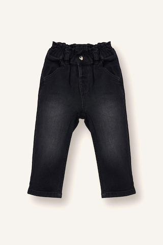 Defacto Paperbag İspanyol Paça Jean Pantolon Kız Bebek G3411a526spnm40 Siyah-nm40