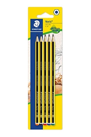 120s Bk5d Noris Kurşun Kalem 5'li Blister 2b, B, Hb, H, 2h Genel