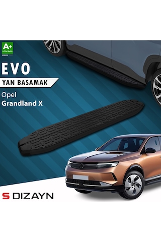 S-dizayn Opel Grandland 2 Elektrikli Evo Siyah Yan Basamak 193 Cm 2024 Üzeri A+ Kalite