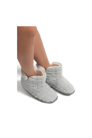 Twigy Twıgy Tw Edi Peluş Gri Kadın Ev Botu 37/41
