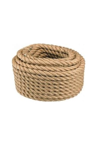 12 Mm Kendir Halat - Jüt Halat Kalın Ip Salıncak Halatı 10 Metre