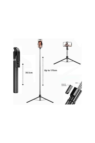 3in1 Bluetooth Kumandalı Ayaklı Selfie Çubuğu Tripod 170 Cm Diğer