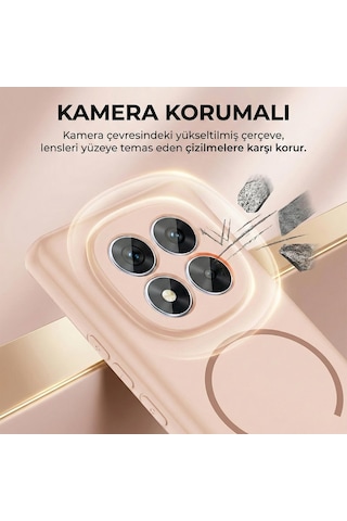 Microsonic Samsung Galaxy Uyumlu A57 Kılıf Zeno Magsafe Mürdüm -