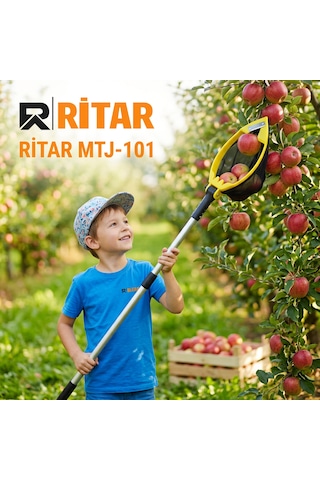 Ritar Mtj-101 Akrobatik Meyve Toplama Ve 3 Metre Uzatma Aparatı Saplı