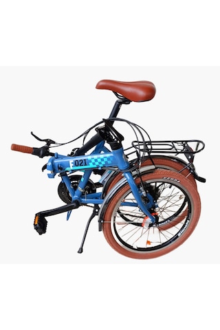 Bianchi F021 20 Jant Katlanır Bisiklet 38 Cm 21 Vites V Fren Koyu Gri Siyah - Kırmızı