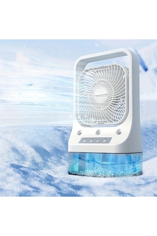 Motion003 Taşınabilir Usb Fanı Mini Soğutma Fanı Gece Lambalı Çoklu Hız Ayarlı Masaüstü Fan İç Dış Mekan Ofis Yurtlar İçin
