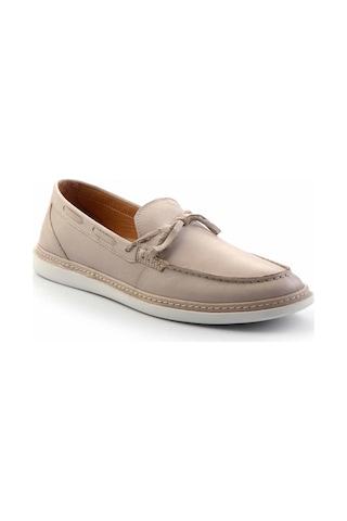 Bambi Bej Leather Erkek Loafer Ayakkabı E01304020343 Bej