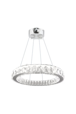 ZİLLA TEKLİ MODERN SARKIT KRİSTAL TAŞLI LED AVİZE - 3 RENK (Beyaz - Sarı - Gün Işığı)30 CM