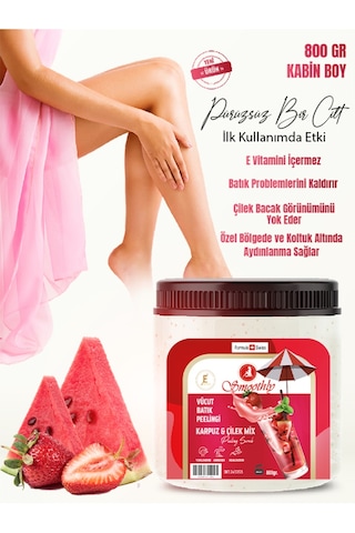 Smoothly Karpuz & Çilek Özlü Epilasyon Sonrası Vücut Peeling 800 G
