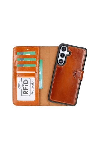 Samsung Galaxy S25 Plus Çıkarılabilir Deri Cüzdan Kılıf