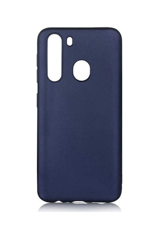 Samsung Uyumlu Galaxy A21 Kılıf Zore Premier Silikon Kapak Lacivert