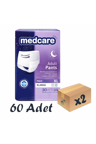 Medcare 8 Damla Maxi Emici Külot Hasta Bezi XL 2 x 60'lı