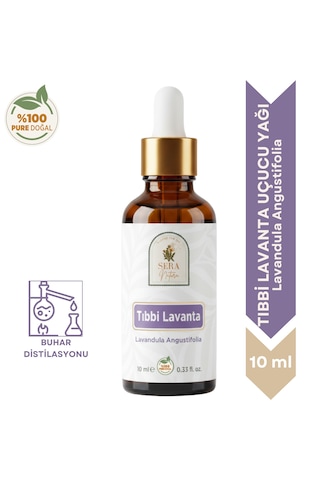 %100 Saf Lavanta Uçucu Yağı 10 Ml - Lavandula Angustifolia - Doğal Aromaterapi Ve Masaj Yağı 10 ML