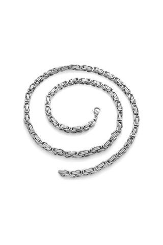 Silver Renk Kalınlık 5 Mm 317L Çelik Kral Zincir (500208553)