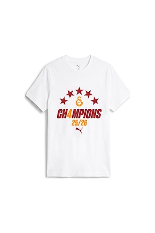 Puma Galatasaray Sk 26 Şampiyonluk Tişörtü Erkek Futbol Tişörtü 79229904 Beyaz