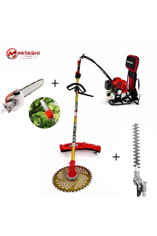 Mitashi Pro ST08 52cc Benzinli Sırt Tırpan – Dal Budama ve Çit Kesme Özellikli Motorlu Tırpan