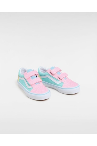 Vans Kız Çocuk Old Skool V Bantlı Spor Ayakkabı Karışık