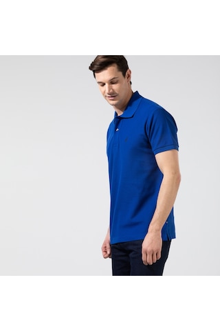 Nautica Nautıca Erkek Classıc Fıt Mavi Kısa Kollu Polo Düz K35000T Mavi