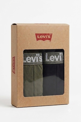 Levi's Pamuklu 2'li Erkek Boxer Anthracıte