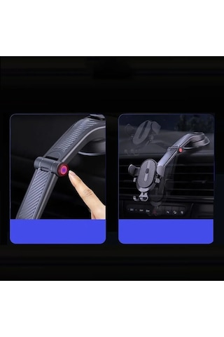 360 Derece Döner Torpido Cam Vantuzlu Telefon Tutucu - Al4722