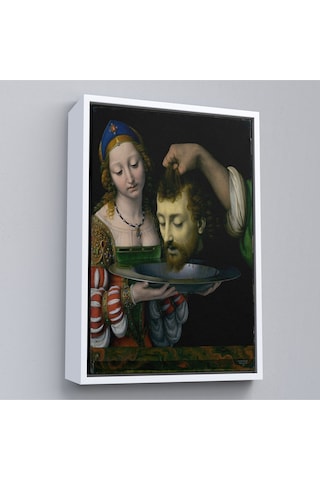 Miyrem^ Canvas Serie Salome İle Vaftizci Yahya'nın Başının Kesilmesi Tablo-7339