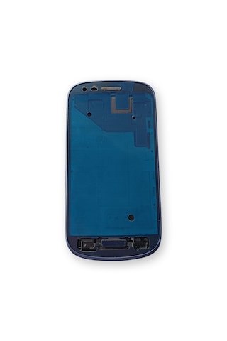 Samsung İ8910 Kasa Samsung Galaxy Uyumlu S3 Mini Mavi Renk Orta Kasa Çıtalı On Off Ses Tuş Bordu Kamera Lensi Buz Mavisi