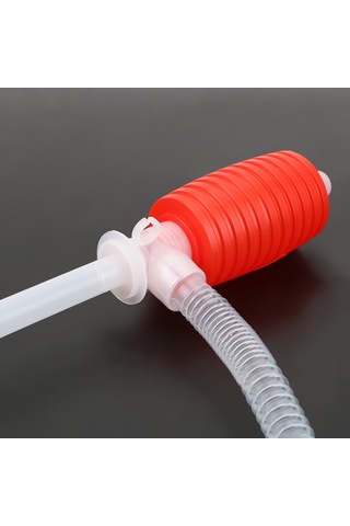 Qingmipy Kırmızı Büyük Boy Pvc Sifon Pompa - Benzin, Yağ, Su Ve Diğer Sıvıları Hızlı Taşıma 10 Litre/dakika