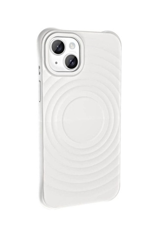 Apple Uyumlu iPhone 14 M-safe Şarj Özellikli Airbagli Mat Görünümlü Zore Hepi Kapak Beyaz