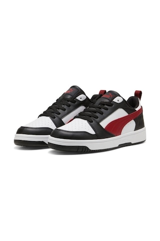 Puma Rebound V6 Low Sneaker Beyaz - Bordo - Siyah