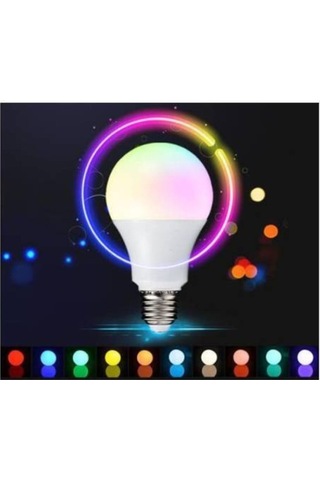 10w Rgb Led Ampul Çok Renkli Ac85
