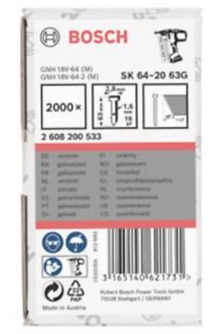 Gnh 18v-64 M Uyumlu Başsız Çivi 63mm 2000 Ad