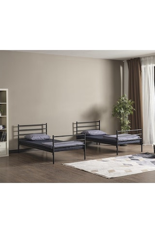 Argimo Linda Yurt Apart Otel Şantiye Metal Siyah Ranza 90x200