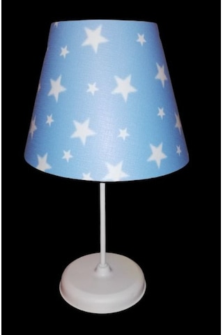 Mavi Yıldız Pvc Erkek Çocuk Odası Genç Odası Yatak Odası Abajur